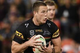 Liam Henry in action for Penrith Panthers aganst Brisbane Broncos. Picture by Penrith Panthers