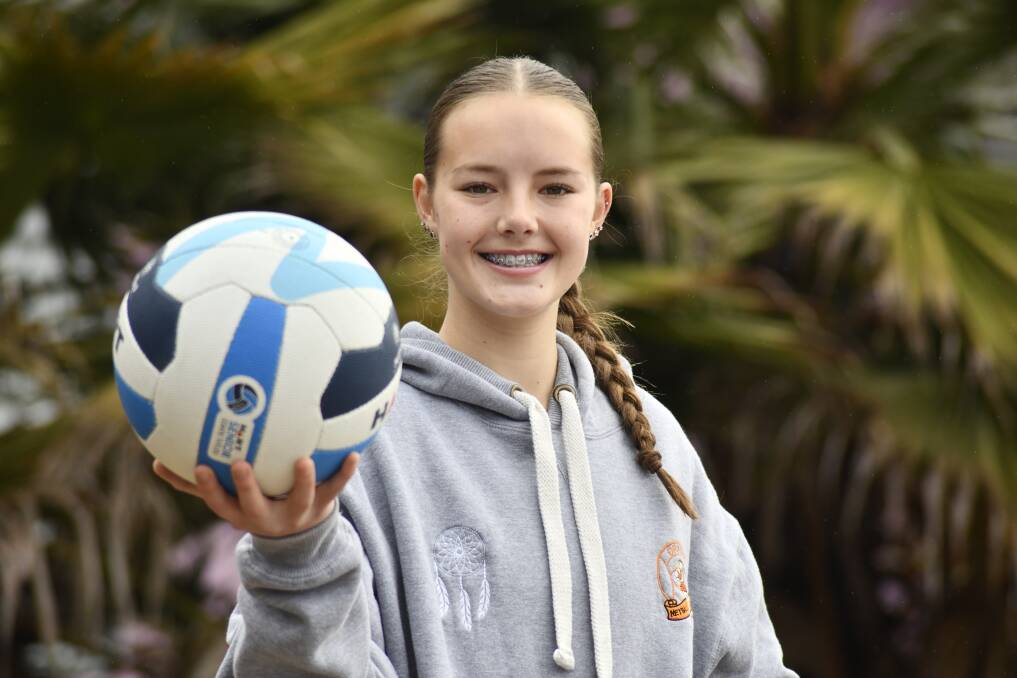 Orange netballer Marley Aplin has been selected in a NSW Netball regional emerging talent squad. Picture by Jude Keogh