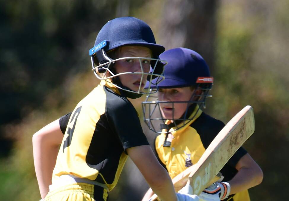 Action from the under 12s rep cricket final between Orange and Western. Pictures by Carla Freedman