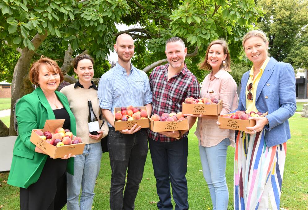 Orange's Jeanine Hind, Helen Johnson, Rhys Baker, Richard Learmonth, Mali Williams and Charlotte Gundry anticipate 2023 FOOD Week starting March 24. Picture by Jude Keogh.