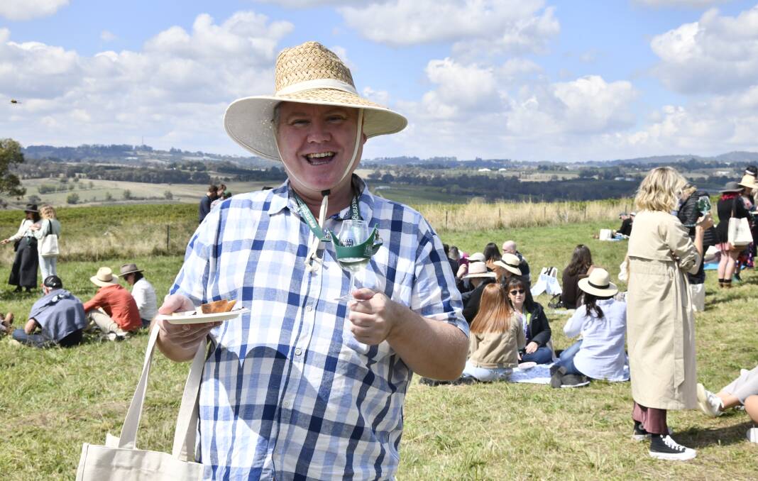 Forage 2023 and FOOD Week-goer since 2007, Gosford's Barry Mealia is one of the festival's biggest fans. Picture by Carla Freedman.