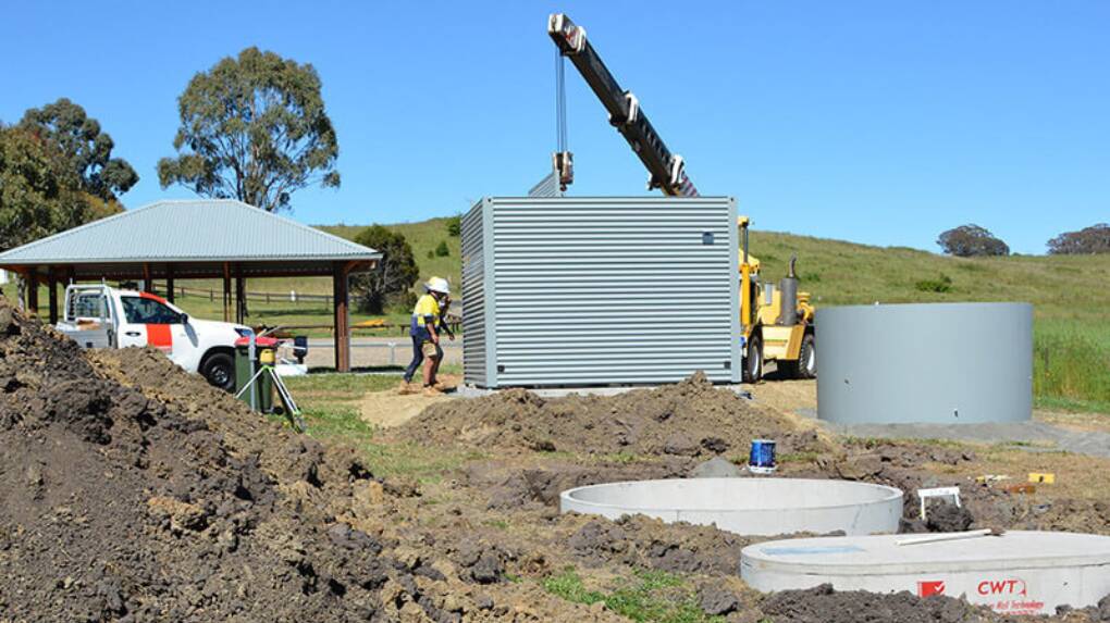 Newly-installed amenities at Banjo Paterson Park pictured above during construction phase, will soon be seen at Lake Canobolas. Picture from Crown Lands.