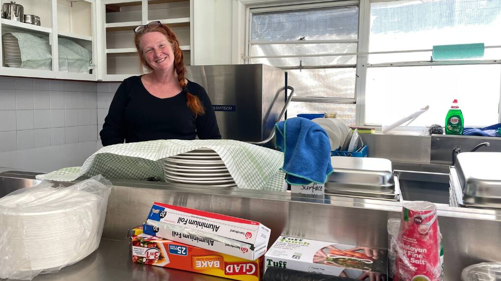 Kitty Walsh has taken over the cooking as Cudal Bowling Club's newest kitchen boss after post-flood volunteer work forced her business under. Picture by Emily Gobourg.