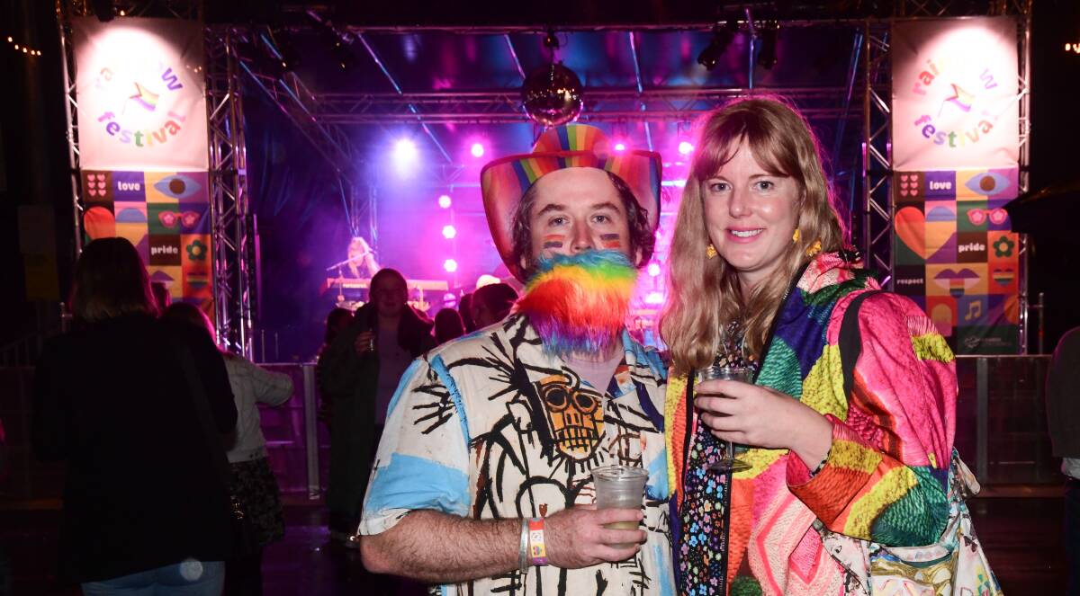 Louis Fitzpatrick and Amy Byrum at the 2024 Orange Rainbow Festival. Picture by Carla Freedman 