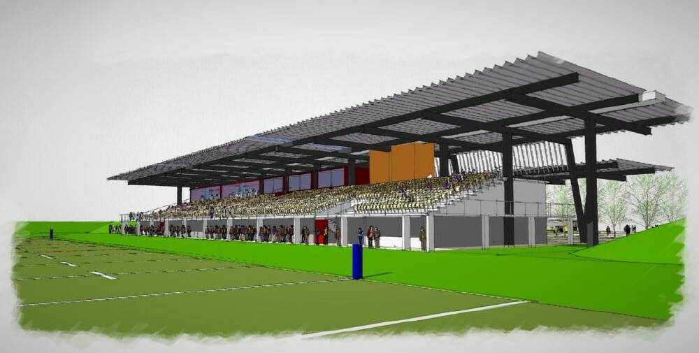 Computer render of the Orange Sports Stadium. Picture supplied. 