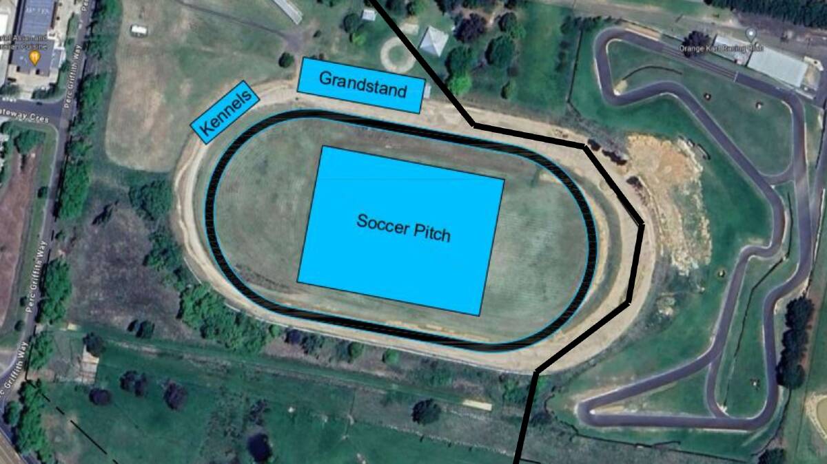 Preliminary design layout for the greyhound centre of excellence in Orange. Picture supplied 