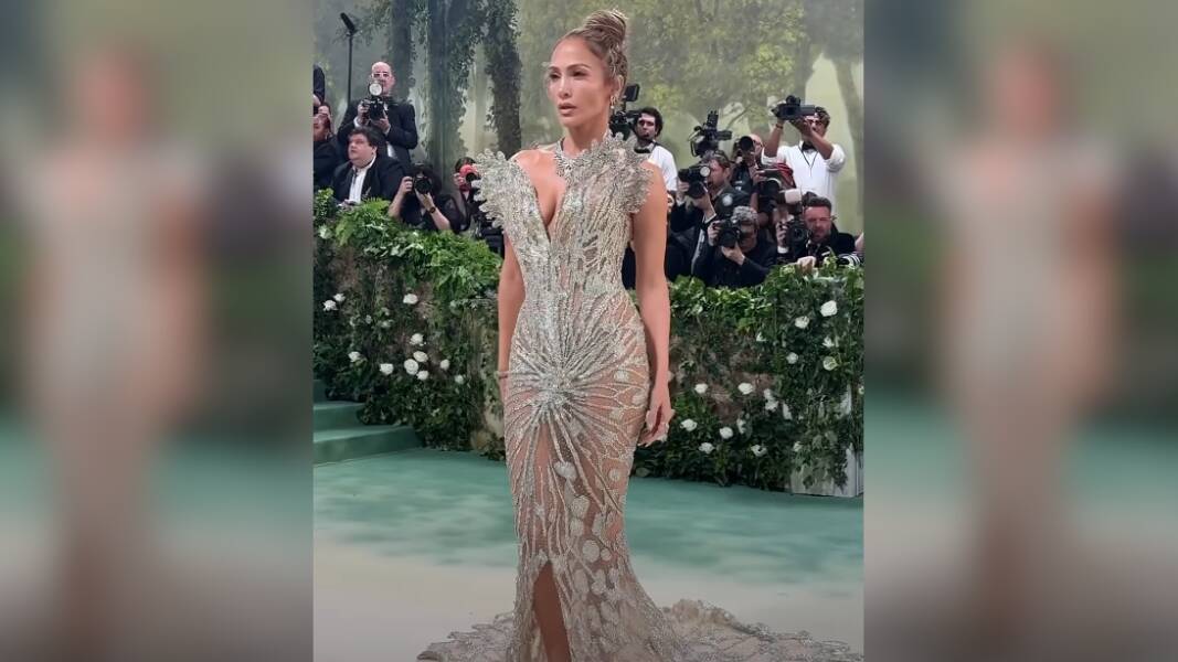 Jennifer Lopez in Schiaparelli haute couture designed by Daniel Roseberry at the 2024 Met Gala. Picture Instagram