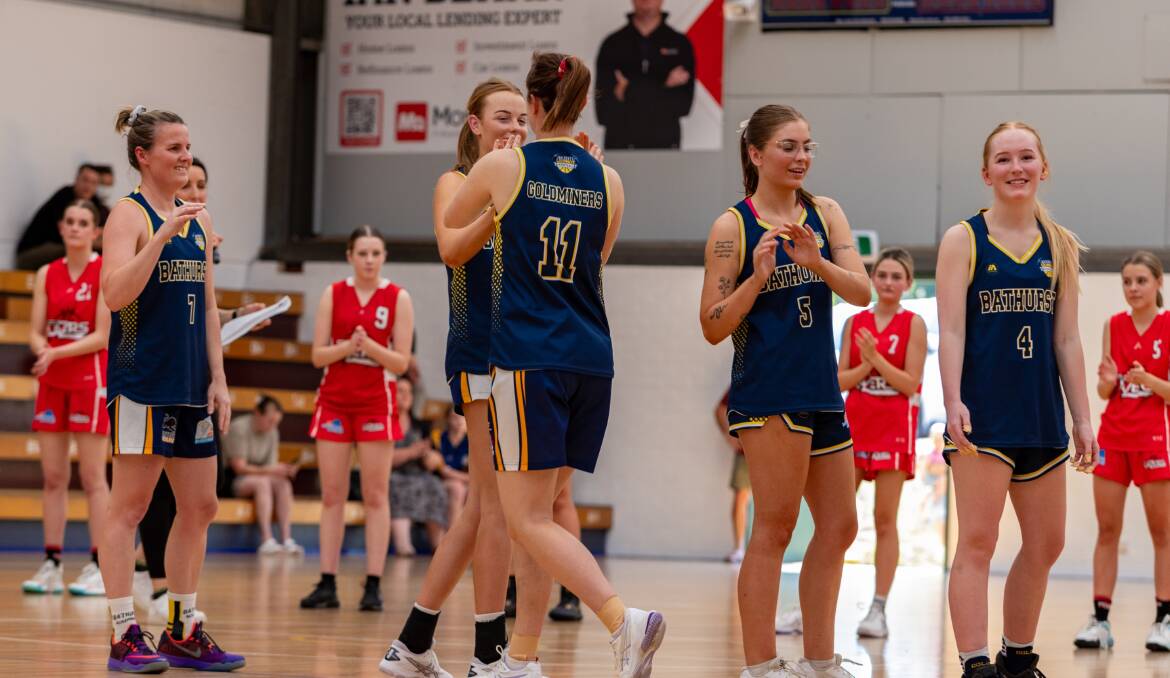 Bathurst Goldminers take to the court in Saturday's grand final. Picture by Kyle Simpson