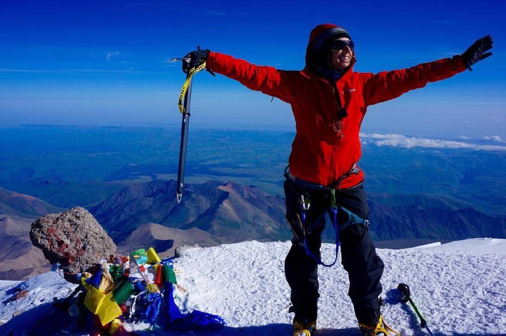 Photos of the former Orange resident's adventure on the world's highest peak
