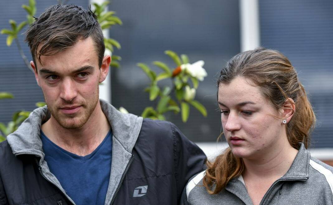 MYSTERY: Mitchell and Ella Tromp travelled to Yass to be with their mum in the aftermath of the family's bizarre roadtrip to the Jenolan Caves. Photo: BORDER MAIL