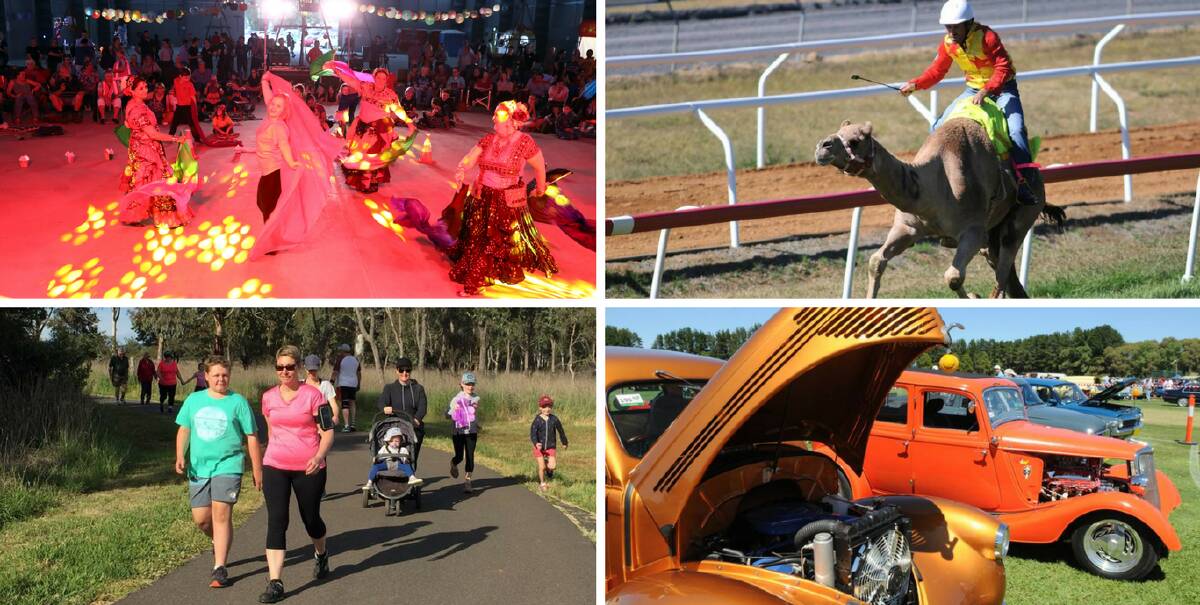 FUN TIMES: Luminosity, Easter Camel Races, Orange parkrun and the Gnoo Blas Classic Car and Truck Show are the Community Event of the Year nominees.