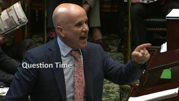 TOUGH TALK: "What you've done is deliver a Shooter's party member to this parliament" - Adrian Piccoli in parliament.