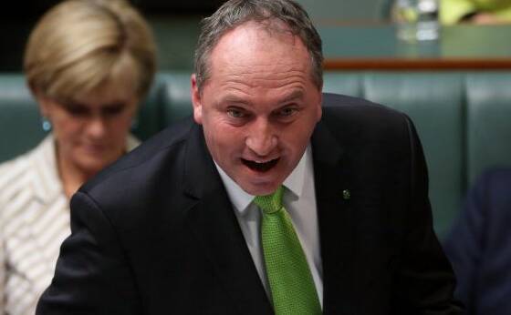 THANKS FOR THINKING OF US: Deputy Prime Minister Barnaby Joyce.