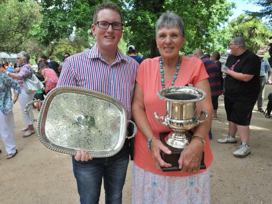 TITLE HOLDERS: 2017 Orange Young Citizen of the Year James Cashen and Citizen of the Year Barbara Bloomfield. Photo: JUDE KEOGH 0126jkaust57