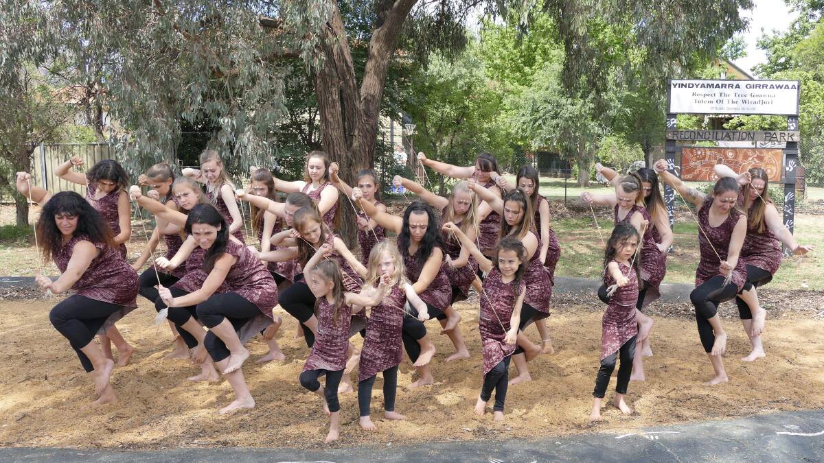 IN STEP: The members of Madhu Yinaa practice their routine ahead of the Dance Rites competition at Sydney later this month. Photo: KATRINA CROPPER CHALKER