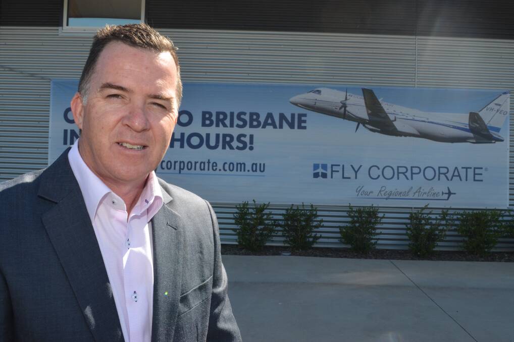 COME FLY WITH US: Fly Corporate slaes manager Geoff Woodham. Photo: DAVID FITZSIMONS
