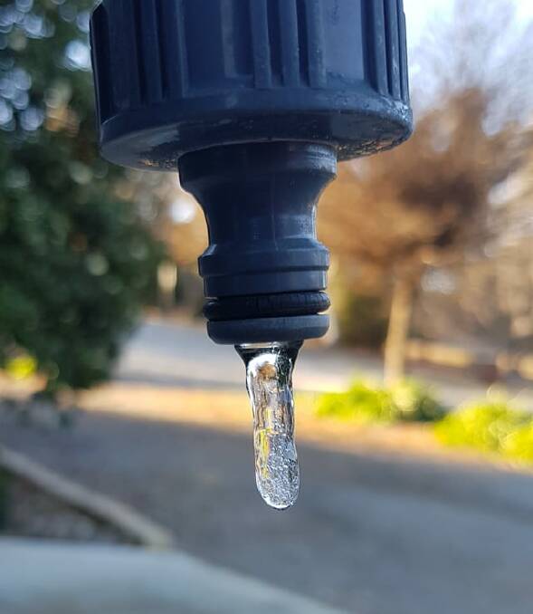 NOT DRIPPING: Central Western Daily reader Ged Nathan took this photo on Sunday morning.