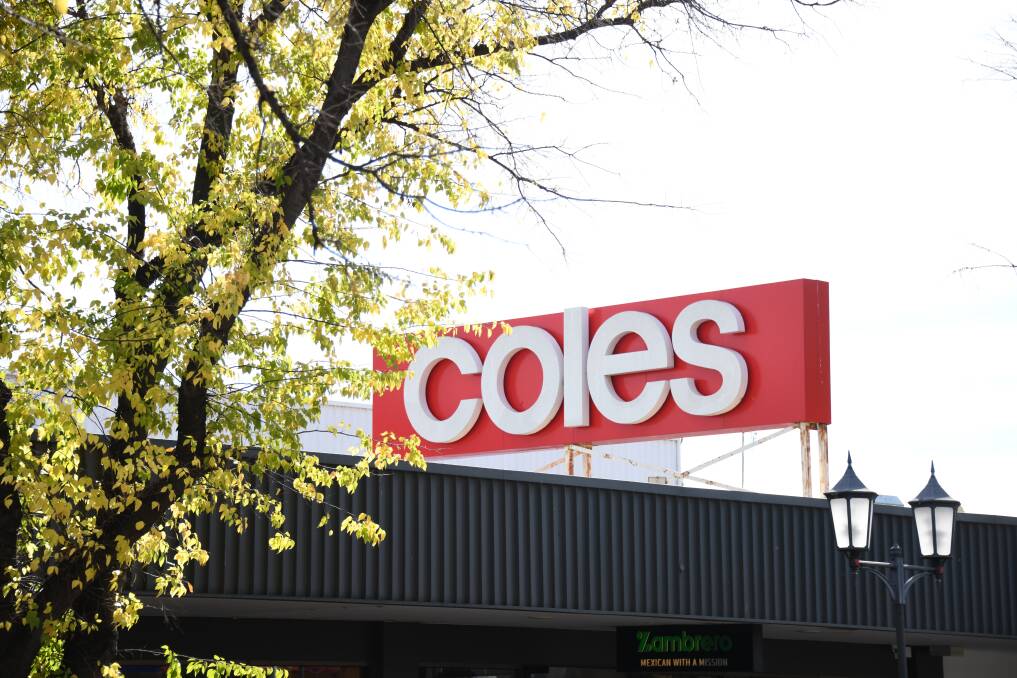 Coles sign. Picture by Amy McIntyre