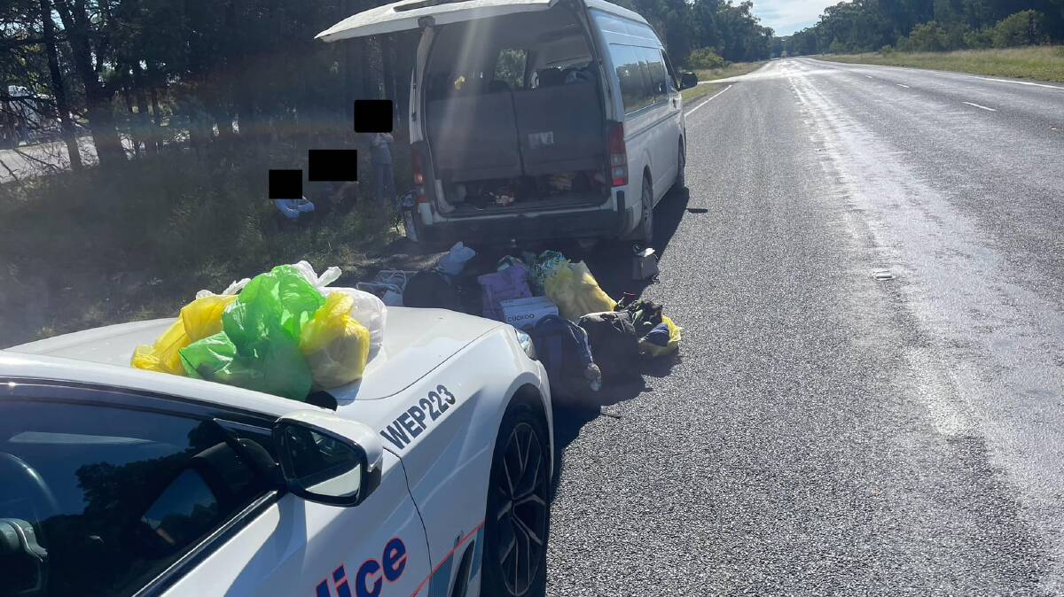 The vehicle was stopped at Brocklehurst. Picture by NSW Highway Patrol