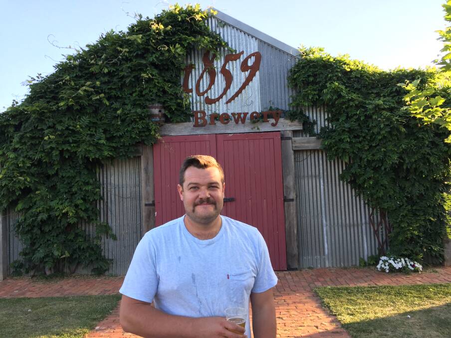 Mark Lockwood, 30, has imported brewing vats from the United Kingdom and his business is blossoming, supplying the cafe and high-end eateries and bars in the Central West with kegs or bottles of craft beer.