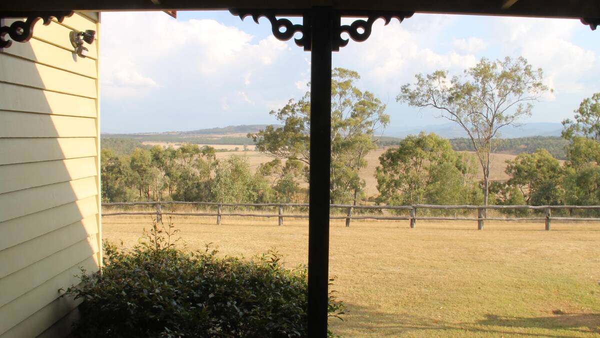  Lockyer Valley magnificence ... the outlook from the veranda of one of the cottages. 
