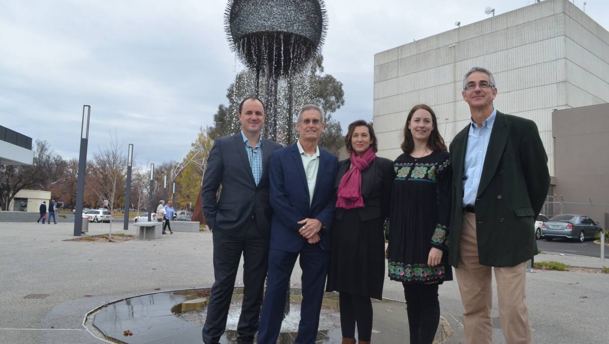 IN THE RUNNING: Greens upper house member Jeremy Buckingham with Orange council candidate Stephen Nugent, Blayney candidate Delanie Sky, Orange candidate Janelle Baylis and Bathurst candidate Michael Mullen.