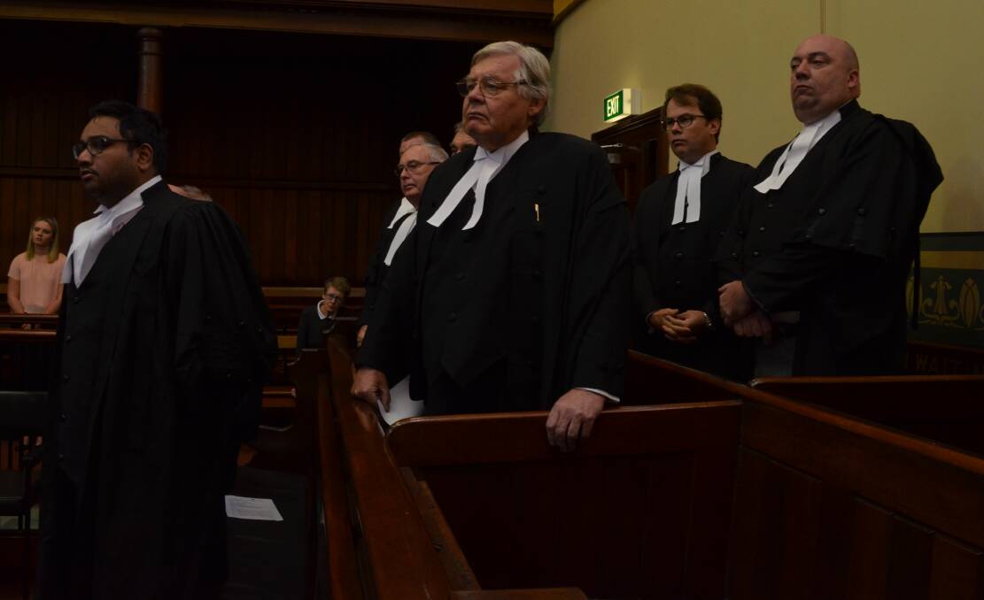 RESPECT: Barristers from Sydney and the Orange region attended.