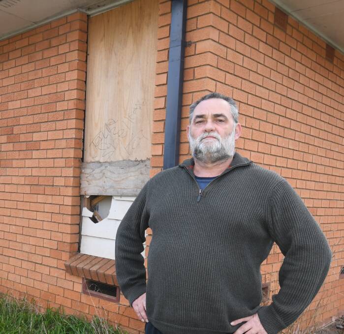 POOR HOUSING: The Glenroi Community Group's Joe Maric. Photo: JUDE KEOGH