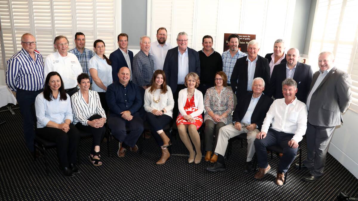 WINNERS' CIRCLE: Orange's award-winning vigerons and winemakers from the Orange Wine Show lunch on Thursday: Photo: ANDREW MURRAY 1012amwine13