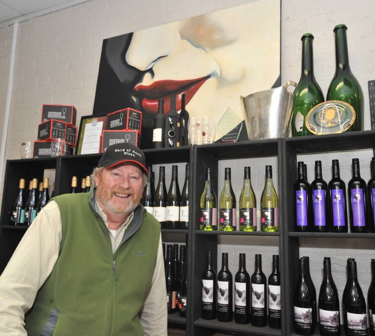 HOME SWEET HOME: Word of Mouth Wines owner Peter Gibson. Photo: JUDE KEOGH 0825jkwordofmouth1