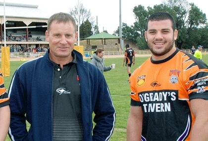 NEW TRICKS: Sam Elrefaai (right) and coach Graeme Osborne, both pictured in 2010, are keen for the 2018 season. Picture: JEFF GEDDES. 