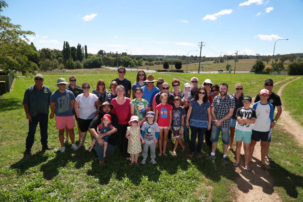 NO WAY: Bel-Air residents meet at the site of the proposed childcare centre to oppose its development. Photo: PHIL BLATCH
