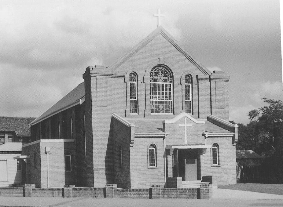 GATEWAY: St Mary's church and the school behind it was on the corner of Bathurst Road and Edward Street. Photo: ORANGE AND DISTRICT HISTORICAL SOCIETY