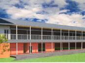NEW BUILD: An artist's impression of the new two-storey classroom building proposed for Kinross Wolaroi school. 