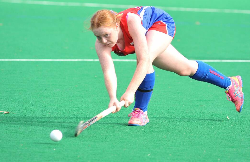 TOUGH START: Orange hockey star Annabelle Tierney played for Tasmania which was soundly beaten by Queensland in her first national level game.