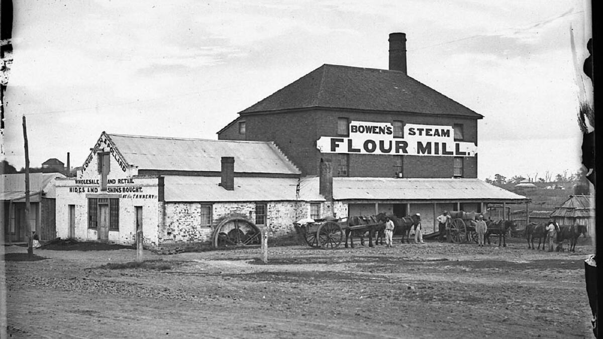 EARLY DAYS: Bowen's steam flour mill was a landmark on the corner of Summer and Peisley Streets from the 1870s.