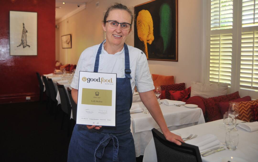 SUCCESS STORY: Lolli Redini chef and owner Simonn Hawke has won another Good Food Guide hat award. Photo: JUDE KEOGH 1018jklolli3