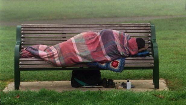TOUGH TIMES: The number of homeless people is increasing. Photo: SMH
