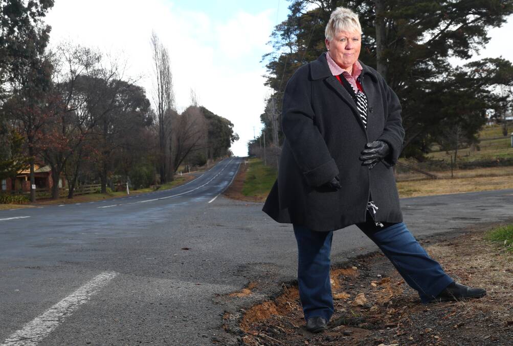 FIX THE HOLES: Candidate Lynn Bocking wants more money devoted to roads and footpath repairs. Photo: PHIL BLATCH 0807pblynn4