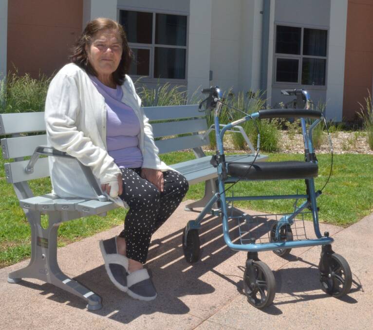 NEW HOME: Daphne is one of the first residents at the Benjamin Short Grove aged care facility at Bloomfield. Photo: DAVID FITZSIMONS 1120dfben6