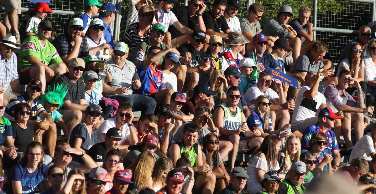 CROWDED HOUSE: One of the biggest sporting events in the last two years has been the NRL trial game at Wade Park which attracted about the same number of people as the camel races. Photo: PHIL BLATCH