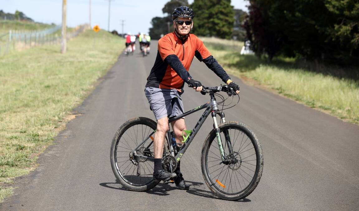 TWO WHEELS: Orange City councillor Stephen Nugent said motorists and cyclists need to share the roads around Orange. Photo: ANDREW MURRAY 1119amcyc2