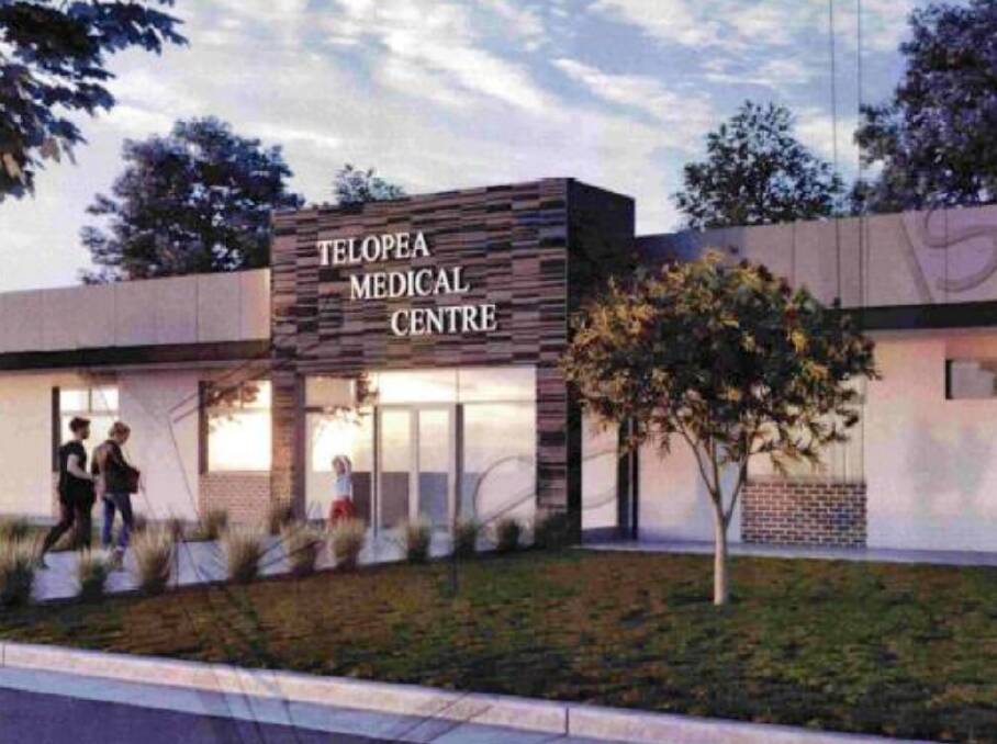 APPROVED: An artist's impression of the front of the new medical centre planned for Telopea Way. Photo: Supplied