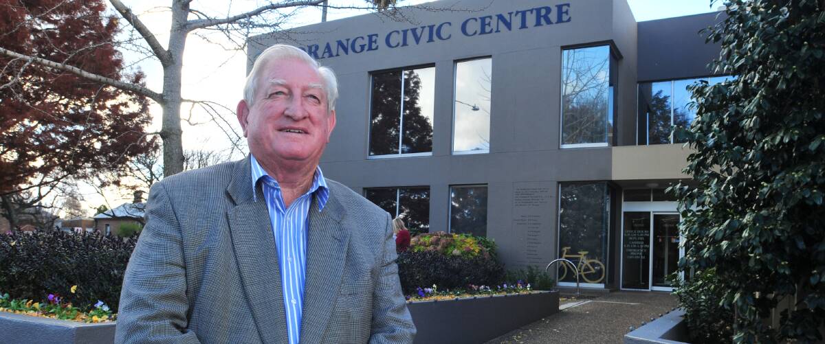 END OF AN ERA: Cr John Davis will not run at next month's council election after being mayor of Orange for all except one year since 2004. Photo: JUDE KEOGH 0531johndavis2