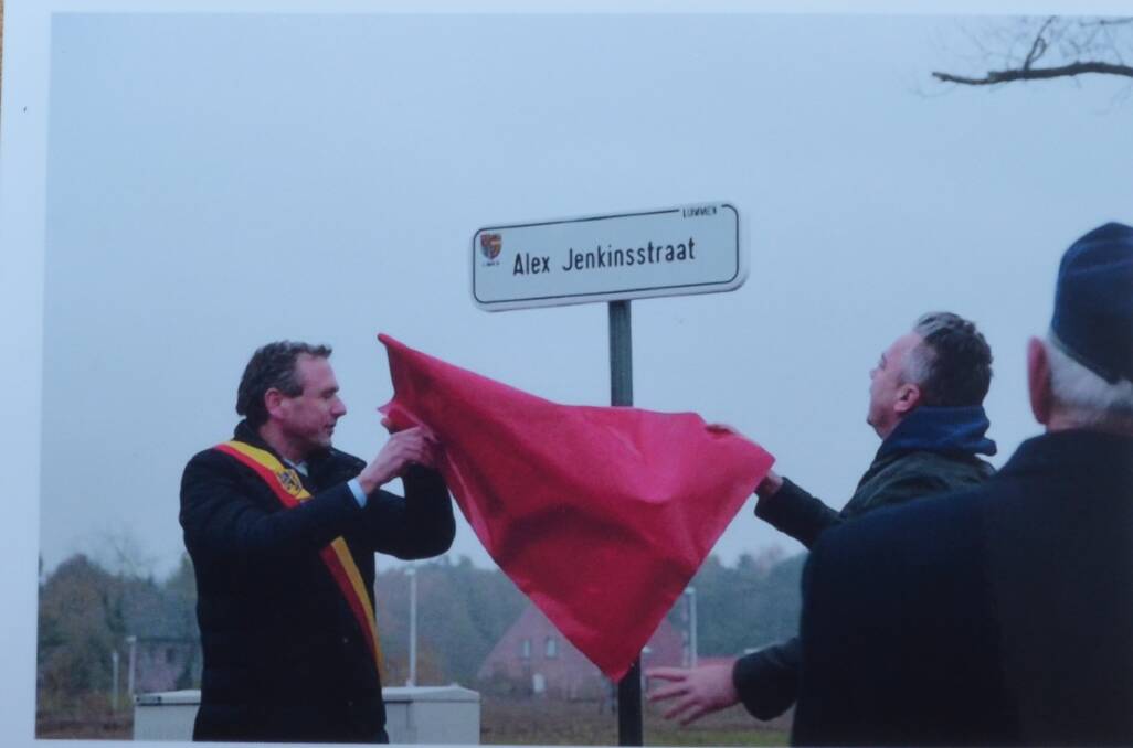 REMEMBERED: Alex Jenkinsstraat, a street in the Belgian town of Lummen, is named after Alex Jenkins.