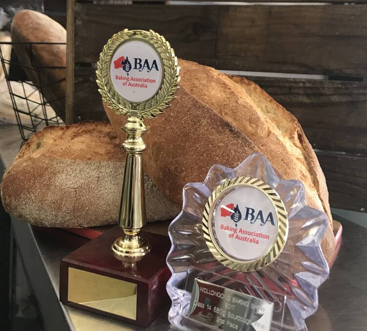 USING YOUR LOAF: This sourdough loaf was one of several from the Akehurst bakery to score a trophy at the Wollongong Baking Show. Photo: Supplied