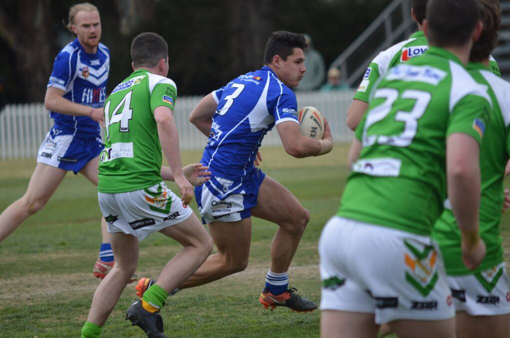 ANOTHER CRACK: Michael Latu and his St Pat's side will push for their first win over Orange CYMS this season in the Group 10 under 18s grand final. Photo: MATT FINDLAY