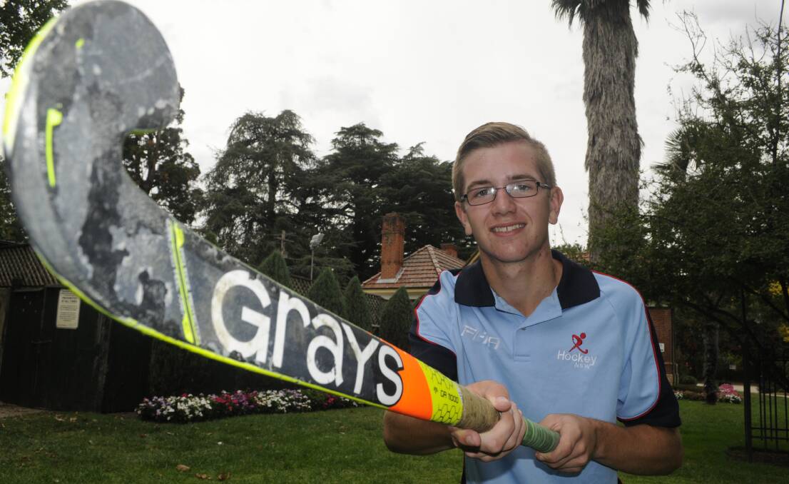 STEP UP: New South Wales junior representative Lachlan Howard will get his chance in Premier League Hockey this season for St Pat's. Photo: CHRIS SEABROOK