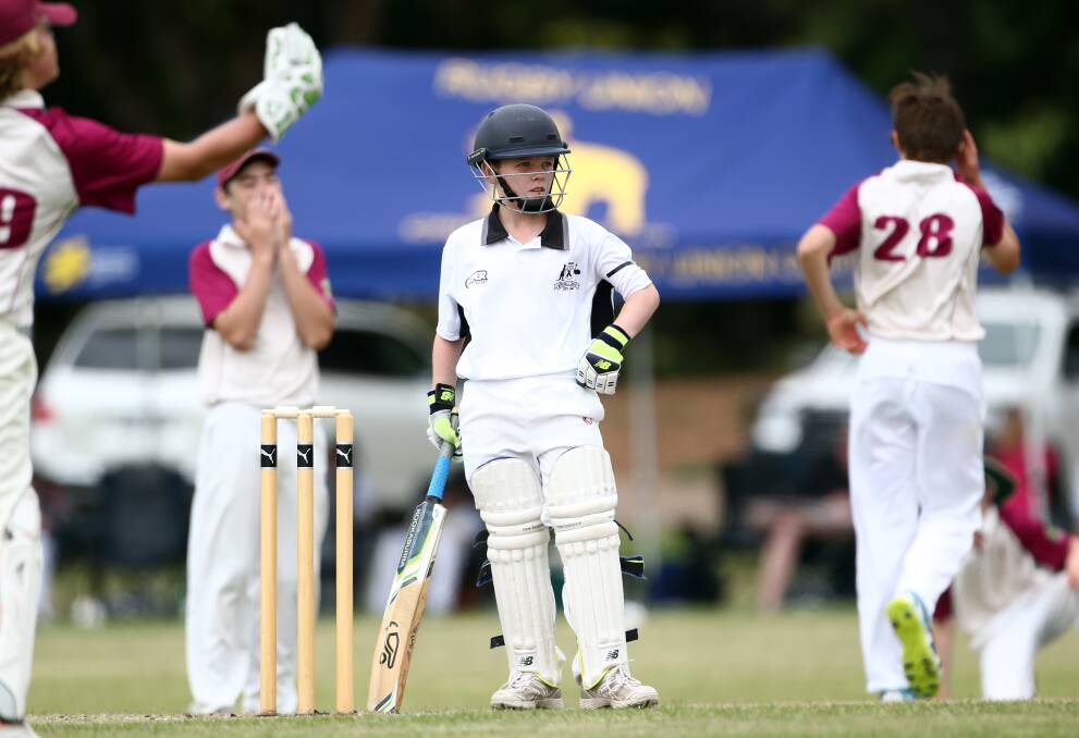 OUTPLAYED: Cody Hall and his Mitchell under 14s team-mates suffered a five-wicket loss to Western Zone rivals Lachlan on Sunday. Photo: ANDREW MURRAY