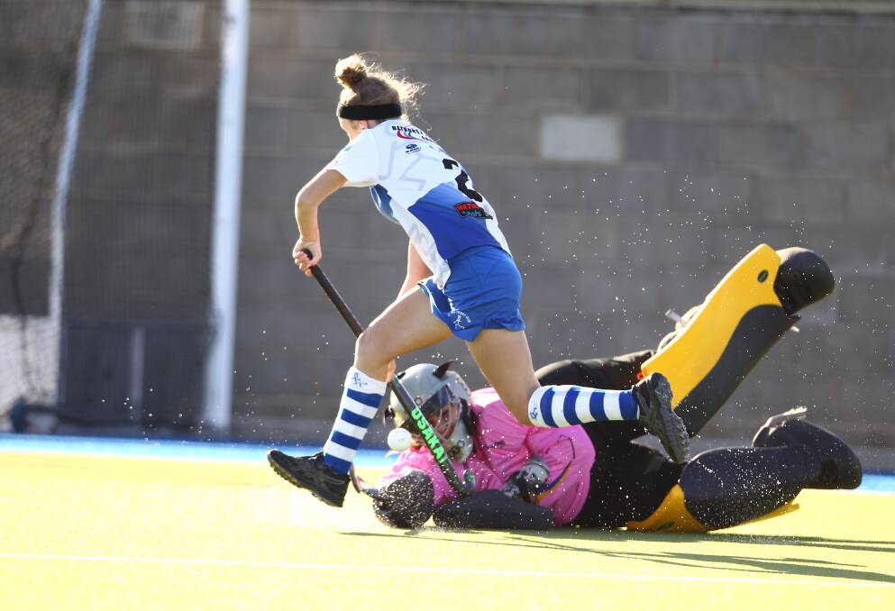 BRING IT ON: Traditional rivals St Pat's and Souths will meet for the final time this season on Saturday afternoon at the Cooke Hockey Complex. Photo: PHIL BLATCH
